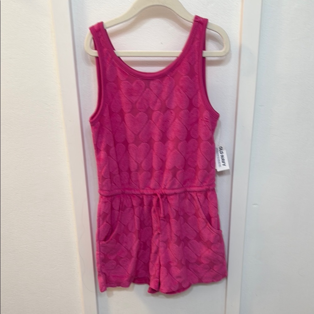 Old Navy Pink Jumpsuit with Textured Pattern